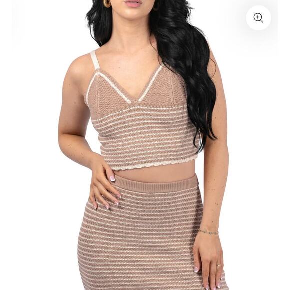 NWT SAGE THE LABEL Vanilla‎ Crotchet Top Size Medium - Picture 1 of 5